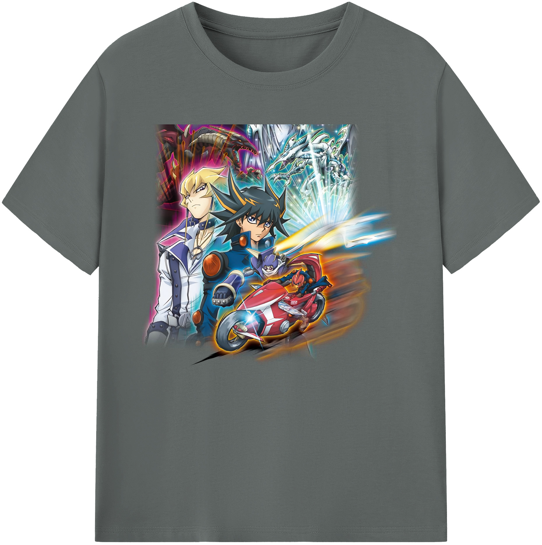 （画像用） 遊☆戯☆王 Yu-Gi-Oh! 綿100％ メンズ半袖Tシャツ｜肌触りやわらか＆通気性